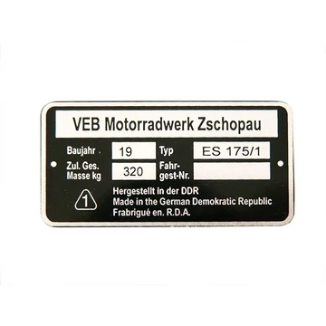 TÍPUSTÁBLA /ES175/1/