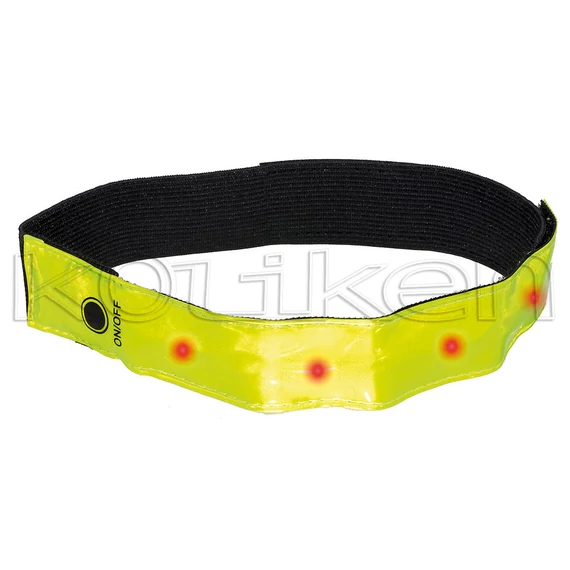 Fényvisszaverõ karszalag ledes 4 LED, 2 funkció