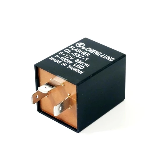VILLOGÓ RELÉ 6-12V 3 LÁB 1-100W/LED/ /INDEX/